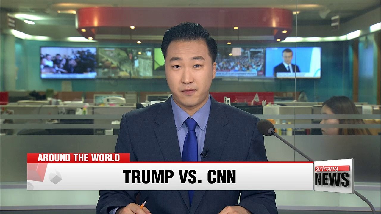Trump tweets mock-up video of him wrestling 'CNN'