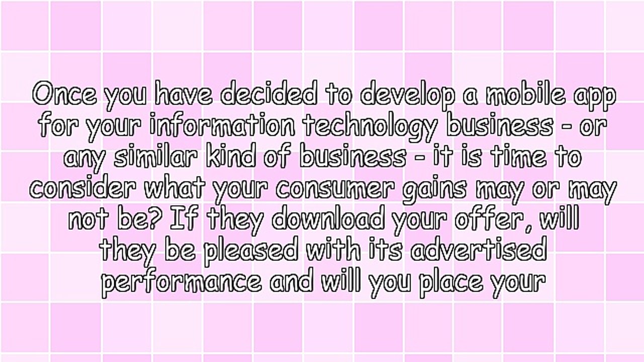 Information Technology And Mobile App Marketing