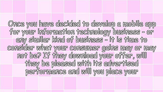 Information Technology And Mobile App Marketing