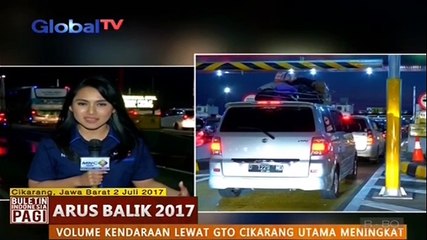 Hingga Minggu Malam, Volume Kendaraan di GTO Cikarang Utama Masih Alami Peningkatan