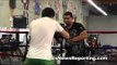 Khurshid Abdullaev  aka maniako working mitts  EsNews Boxing