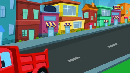 little red car | Dump Truck Is Working | Nursery Rhymes For Kids