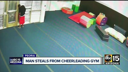 Man caught stealing from Peoria cheerleading studio
