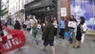 Animal rights activists protest against Mac cosmetics in Covent garden