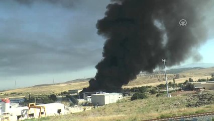 Denizli'de Fabrika Yangını