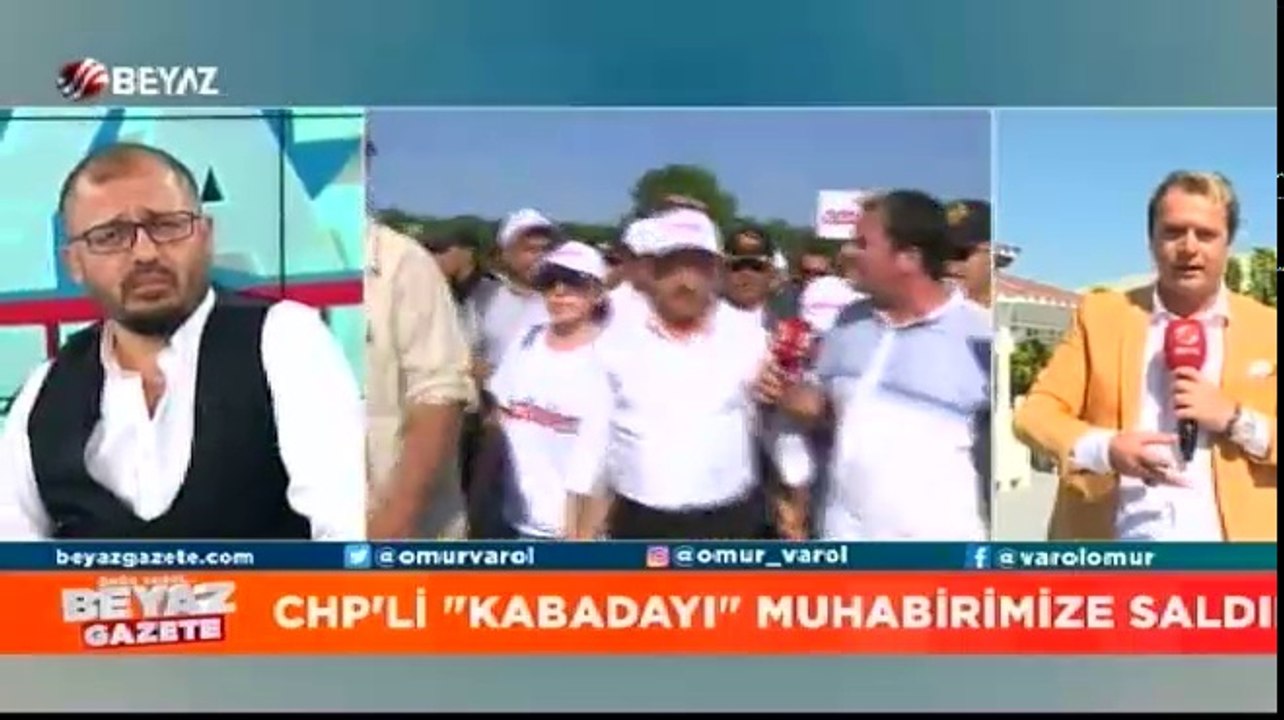 Adalet yürüyüşünde saldırıya uğrayan Beyaz Tv muhabiri o anları anlattı!