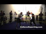 Tim Bradley full mitt workout bradley vs marquez EsNews Boxing