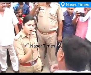 Watch Verbal Spat Between Lady Police Officer and BJP Leader in Bulandshahr