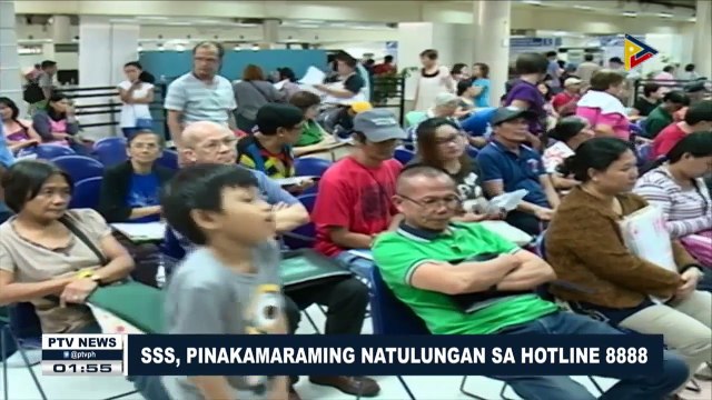 SSS, pinakamaraming natulungan sa Hotline 8888