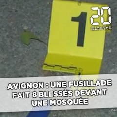 Скачать видео: Avignon: Une fusillade fait 8 blessés devant une mosquée