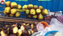 Palm Fruits - Asian Street Food, Fast Food Street in Asia, Cambodian Street food  236