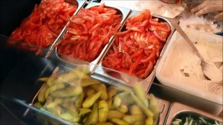 Huge Falafel Wrap - Fried Aubergine - Hummus - London Street Food