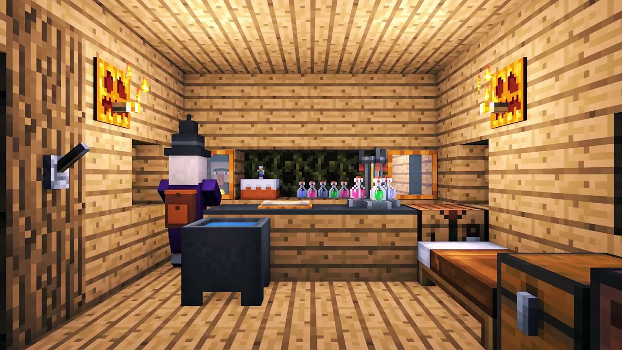 Villager & Witch Life 5 - Alien Being Minecraft Animation