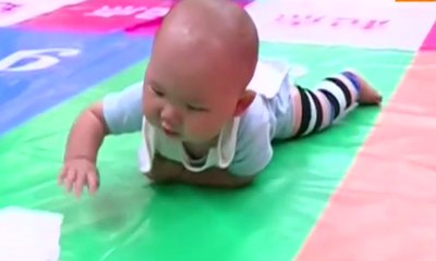 Keseruan 2.000 Bayi Ikuti Kompetisi Merangkak