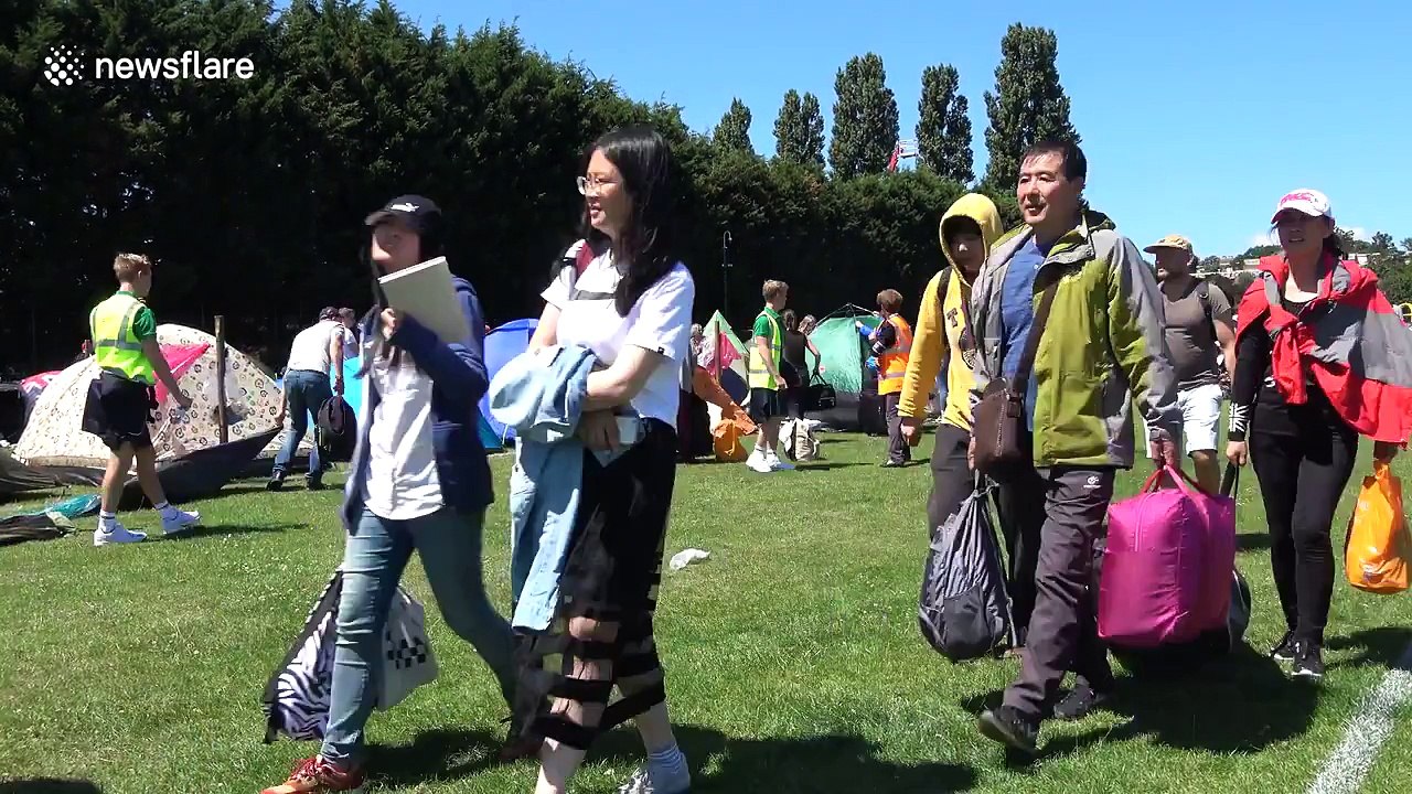 A time-lapse of the Wimbledon queue