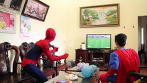 Y para congelado gracioso Niños jugar fútbol hombre araña superhéroes juguetes elsa