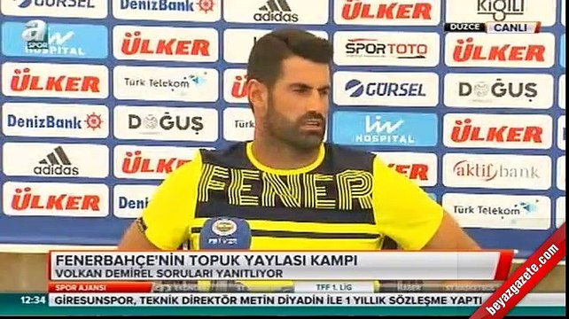 Volkan Demirel: Bundan sonra yedek kalırsam sorun etmem