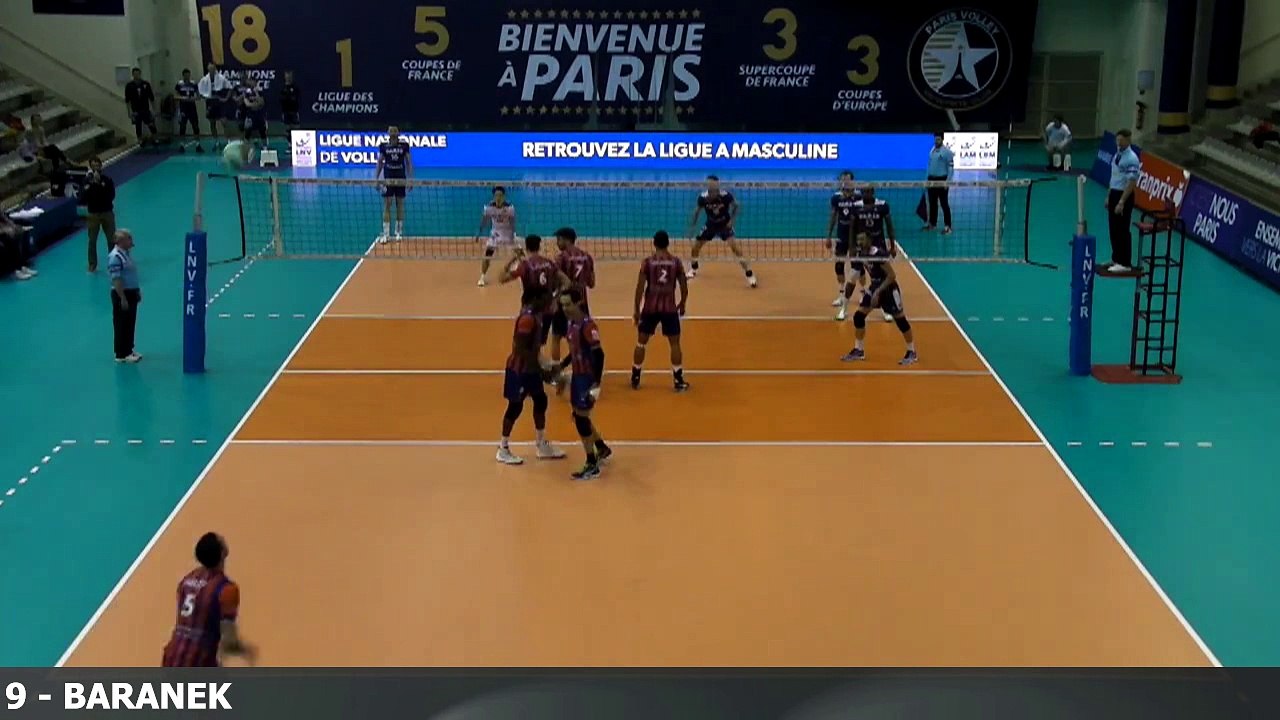 Kamil BARANEK pos 4 navy blue jersey #9 (Paris Volley) - Highlight French League Season 2016-2017