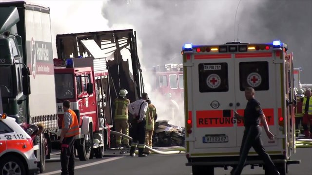 Varios muertos en el accidente de autobús de Baviera