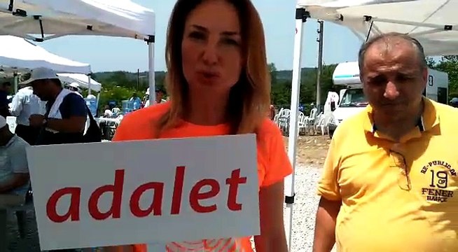 Ankara Milletvekili Aylin Nazlı Aka Adalet Yürüyüşü'nde