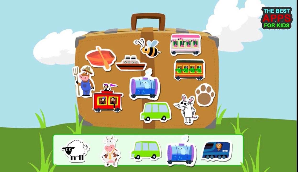 Zoo Train: 3D Learn Numbers iPad App Demo: Educational Videos for kids. iPad, iPhone apps