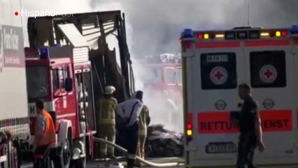 Policía alemana asume como muertos los 18 desaparecidos en el accidente