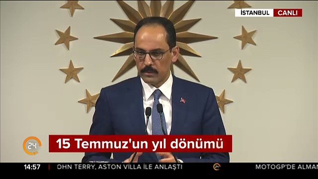 Cumhurbaşkanlığı Sözcüsü Kalın: 15 Temmuz haftası anma programları 11-16 Temmuz arasında yapılacak
