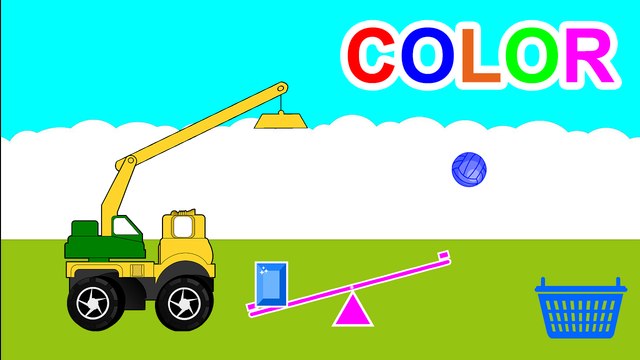 Learn Colors For Kids With Basket Soccer Balls | Learn Colours For Children Toddlers