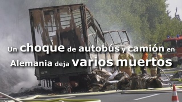 Una colisión de camión y autobús en Alemania deja varios muertos