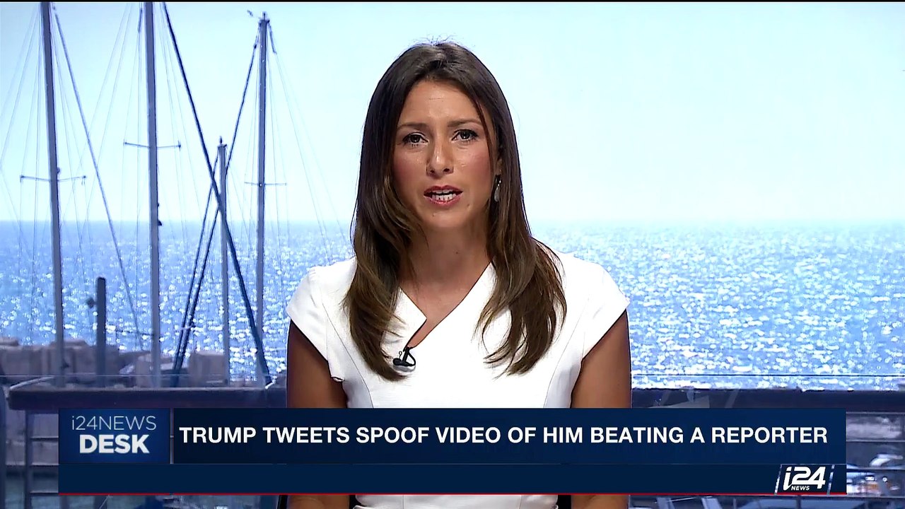 i24NEWS DESK | Trump tweets spoof video of him beating a reporter | Monday, July 3rd 2017