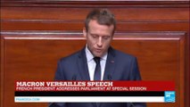 Macron Addresses Congress: 
