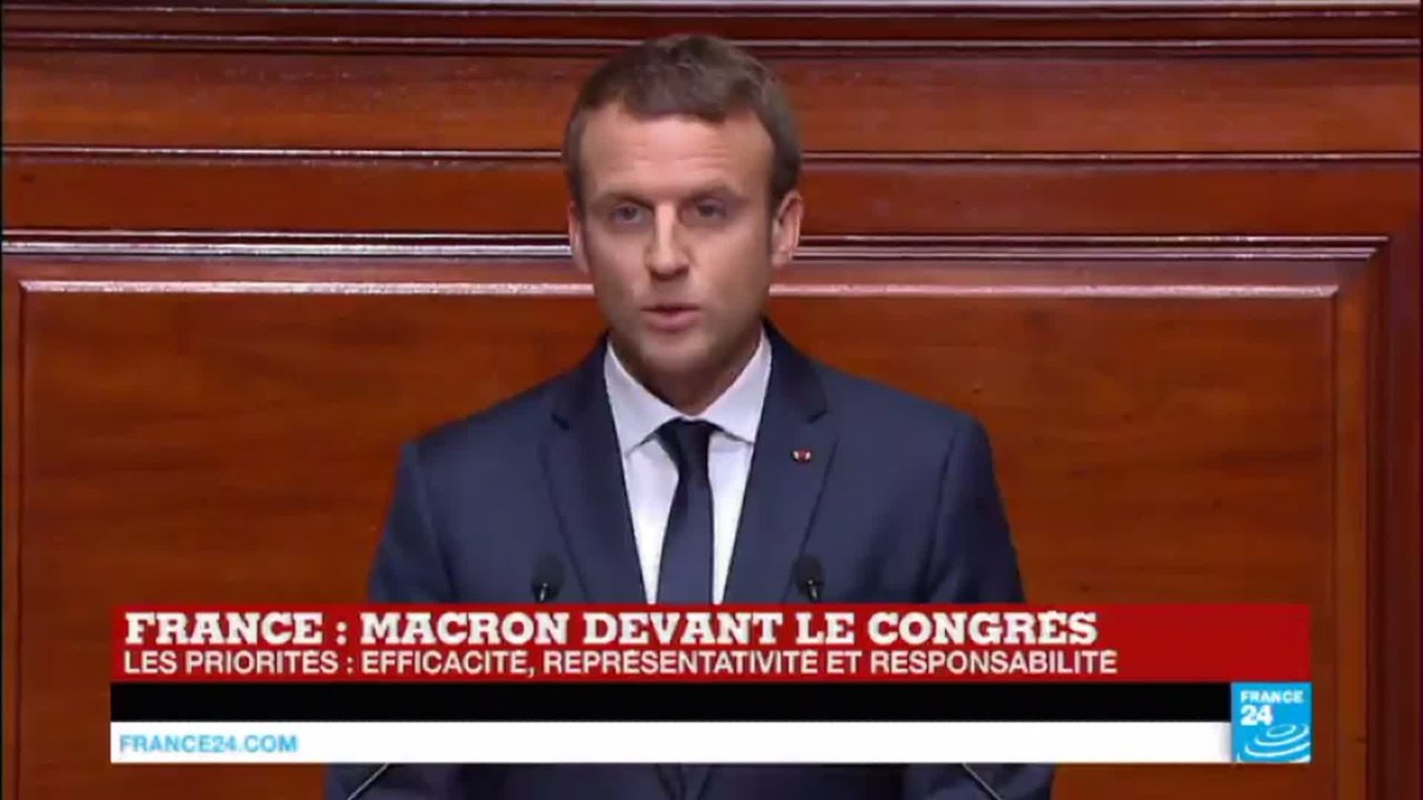 Macron devant le Congrès : "Tous les ans je reviendrais devant vous pour rendre compte"