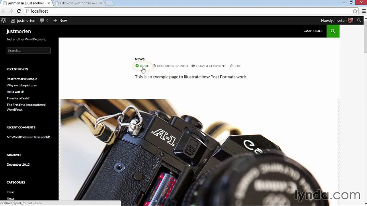 Simple Tricks | Defining Your Post Formats