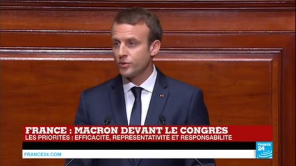Macron devant le Congrès : l'état d'urgence sera levé à l'automne