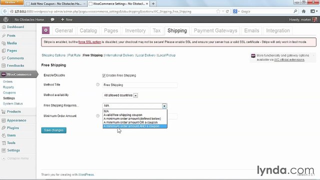 Creating your shopping coupons