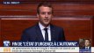 Macron à Versailles: la seule blague de son discours est tombée à l'eau