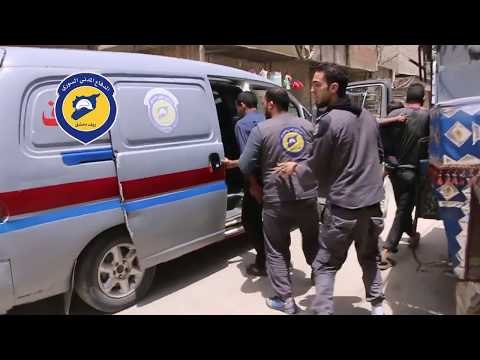 Civilians Evacuated as Airstrikes Continue Near Damascus