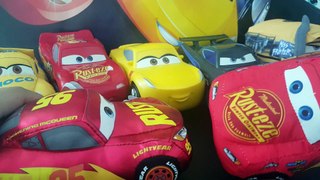 Talking Crash  Me Plush Disney Car3 Lightning McQueen ;Miss Fritter and  Dinoco Cruz Ramirez plush.