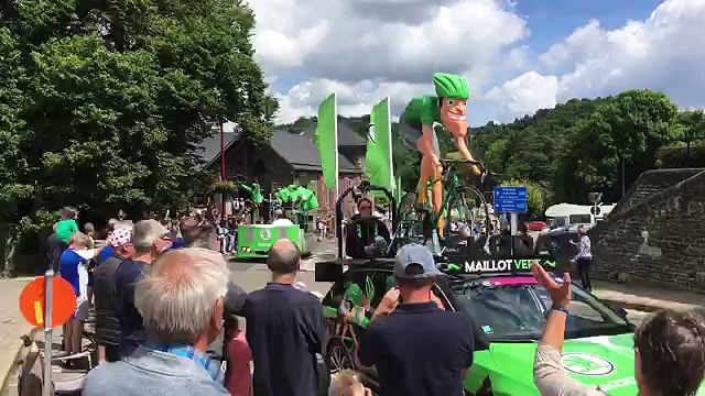 La Meuse-Luxembourg: Passage de la caravane publicitaire du Tour de France à Vielsalm