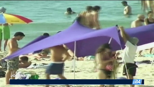Un nouveau genre de parasol envahit les plages israéliennes