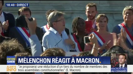 Jean-Luc Mélenchon dénonce "un populisme démagogique" d'Emmanuel Macron