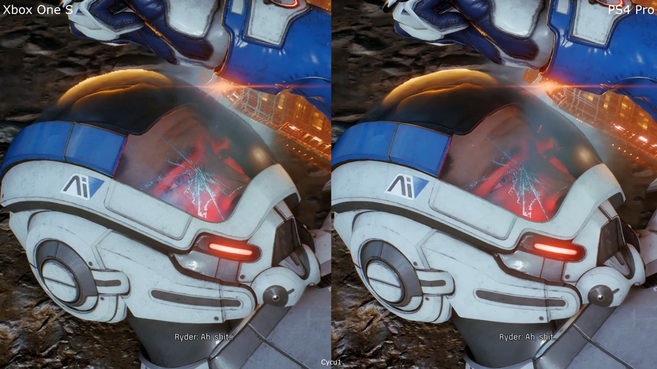 Mass Effect Andromeda Xbox One S vs PS4 Pro 4K Graphics Comparison