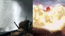 Call of Duty WWII vs Medal of Honor Fontline Omaha Beach Landing Graphics Comparison