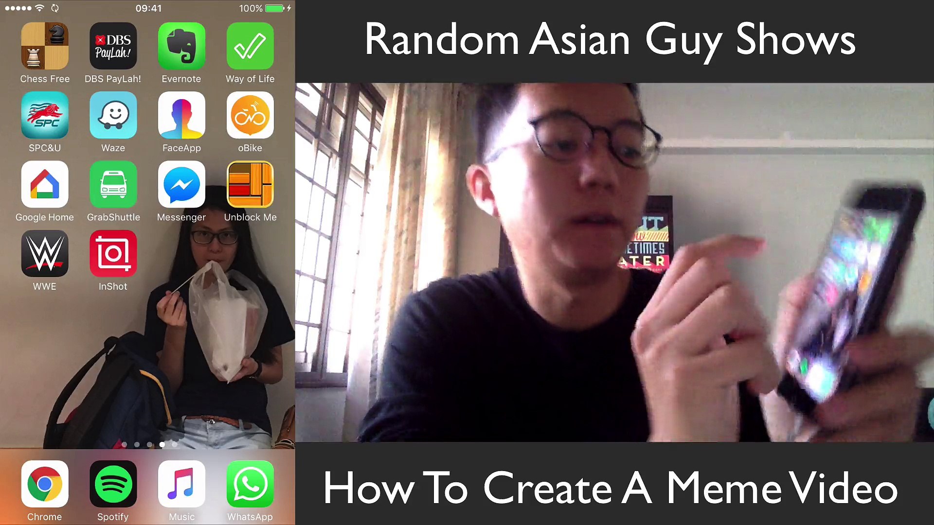 ⁣How to create a meme video using free software