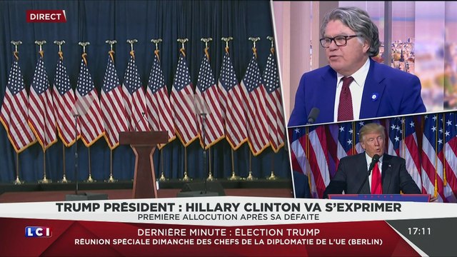 Débat Gilbert Collard (FN) / Christian Paul (PS) sur l'élection de Trump (LCI, 09/11/16, 17h09)