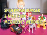 SPIDERMAN BOWSER & MAX RUIN MCQUEEN'S WEDDING BOSS BABY DREAMWORKS SKYE ARIEL ELSA MASHA BOWSER SUPER MARIO Toys Kids Vi