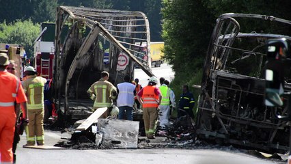 Germany bus accident leaves at least 18 dead