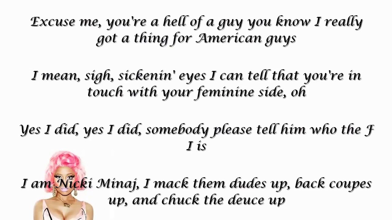 Lyrics Super Bass By Nicki Minaj