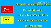 All Mobile Networks USSD Codes By - LS Mobi Tricks