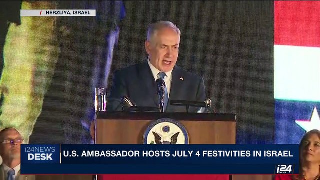 i24NEWS DESK | U.S. Ambassador hosts July 4 festivities in Israel | Monday, July 3rd 2017